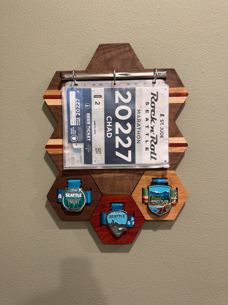 Race Medal Display