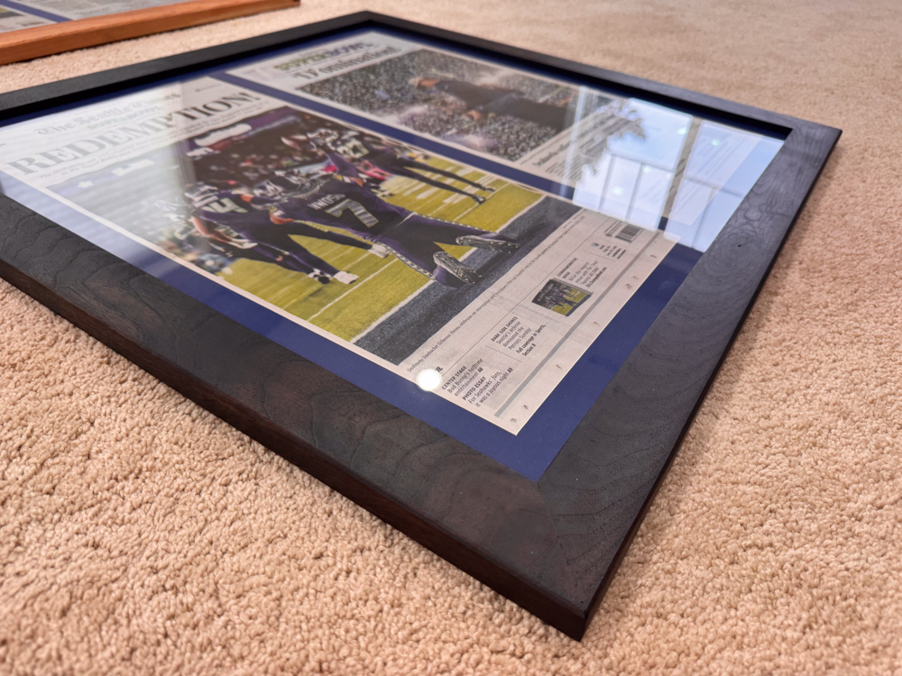 Seahawks Newspaper Frames